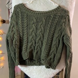 ✨ 2 FOR $25 ✨ - Garage Cropped Knit Sweater
